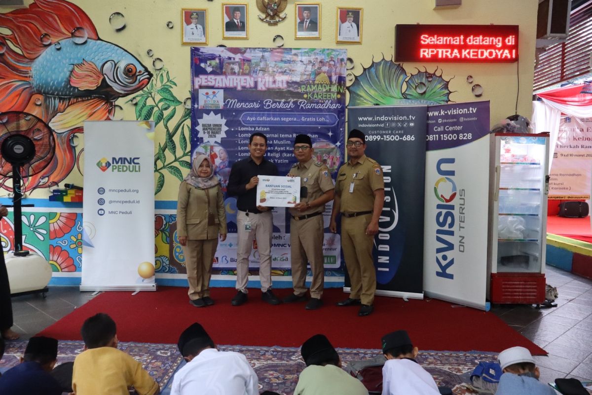 MNC Sky Vision dan MNC Peduli Gelar Pesantren Kilat dan Santunan Anak Yatim di Kedoya Utara