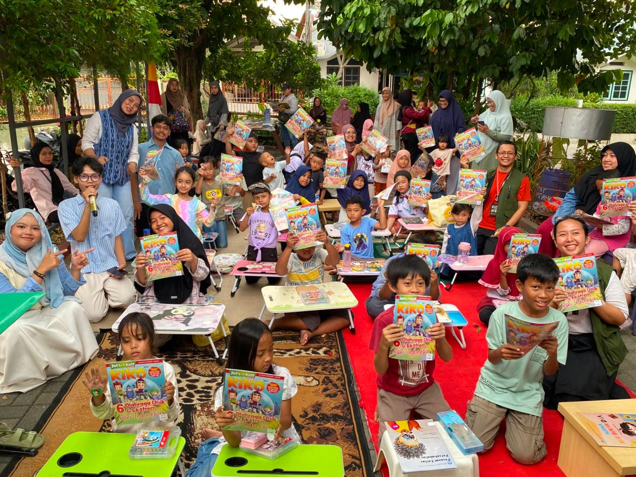 MNC Peduli dan Rumah Baca Empat Jagoan Gelar Literasi Anak Lewat Dongeng dan Lomba Mewarnai
